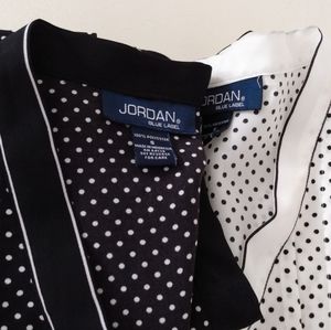 Bundle of 2 Small JORDAN BLUE LABEL BLOUSE TOP BLACK & WHITE